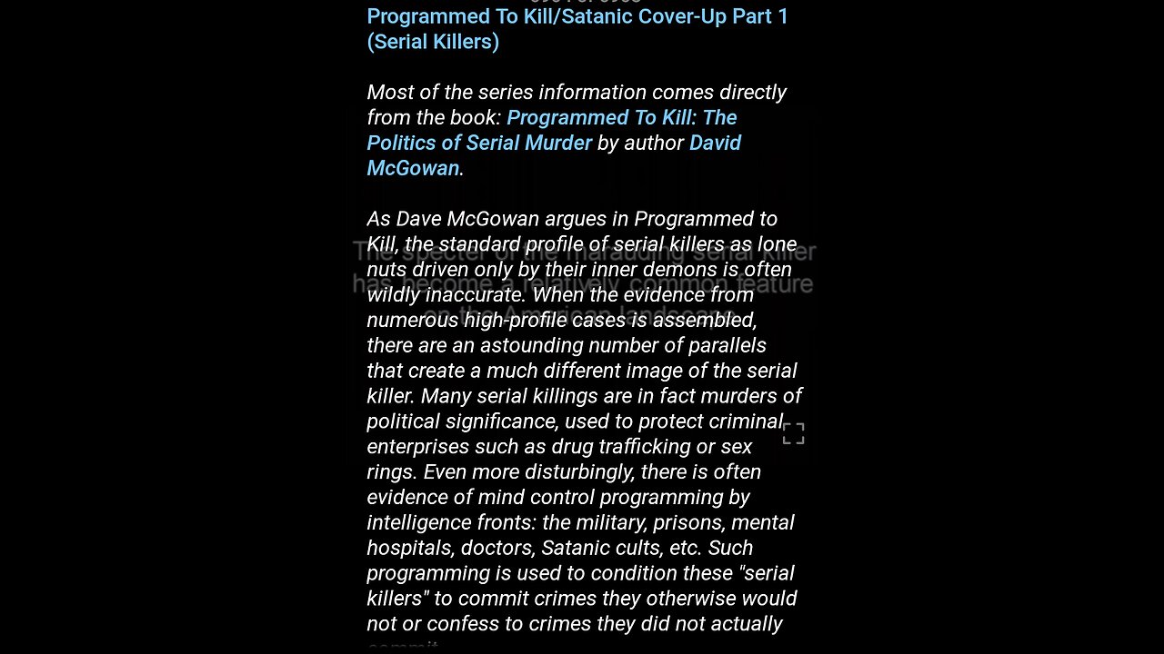 Documentary: Programmed to Kill