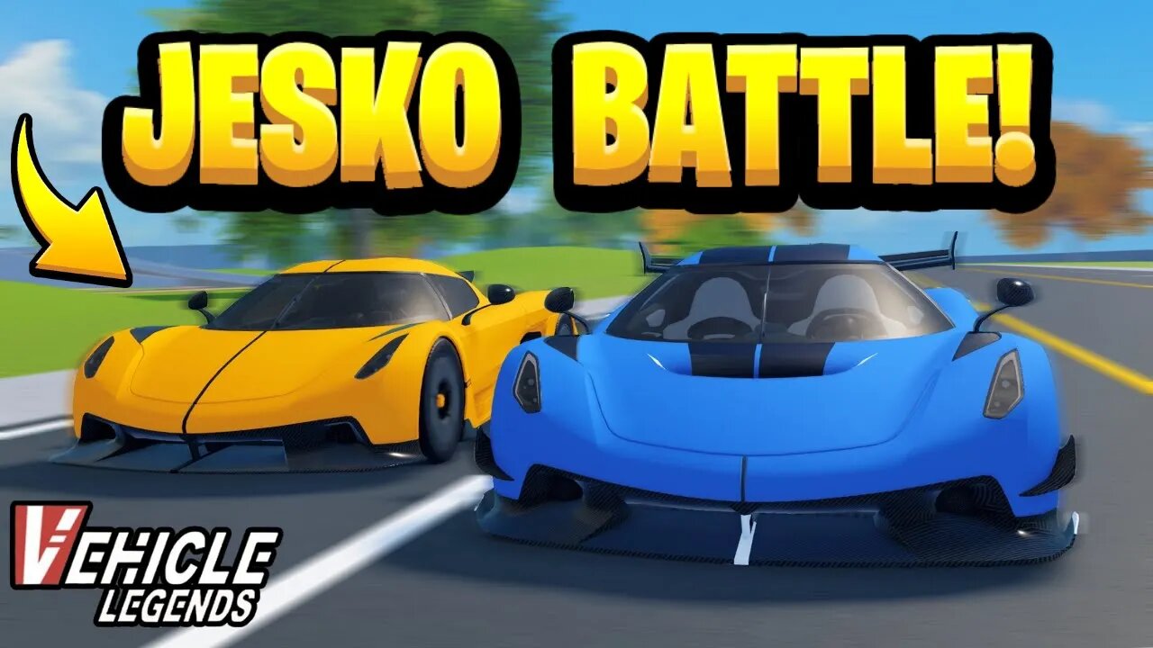 Koenigesgg Jesko Attack vs Jesko Absolute in ROBLOX Vehicle Legends!