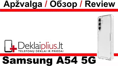 Nillkin nature pro dėklas - skaidrus (Samsung A54 5G)