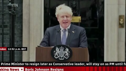Boris Johnson RESIGNS As Prime Minister.