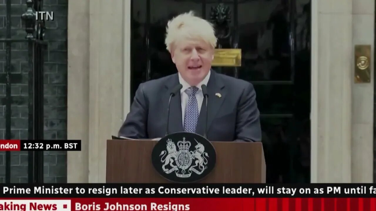 Boris Johnson RESIGNS As Prime Minister.