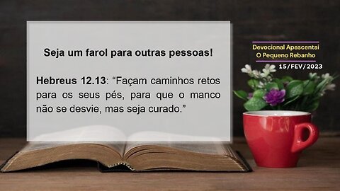 DEVOCIONAL - Seja um farol para outras pessoas!