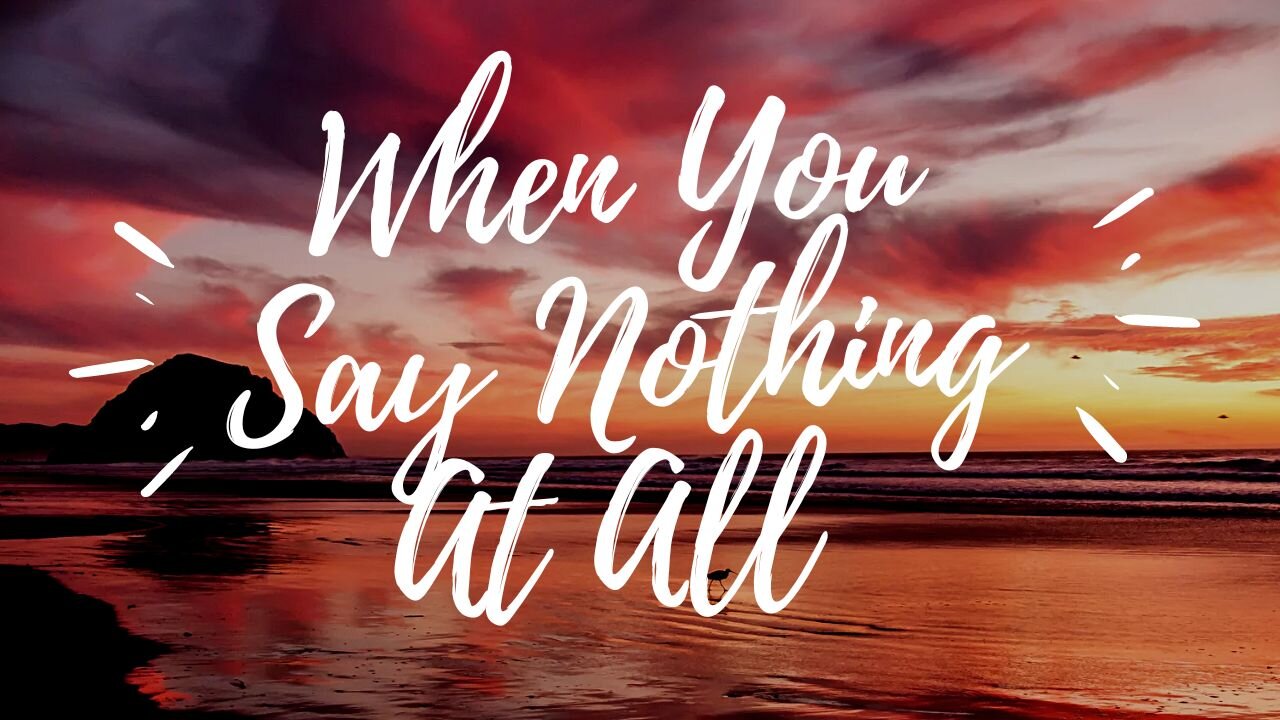 WHEN YOU SAY NOTHING AT ALL by Ronan Keating (KARAOKE)