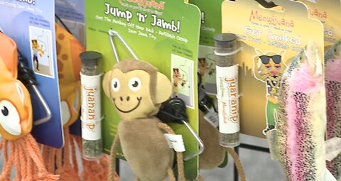 Meowijuana products showcased at SuperZoo in Las Vegas