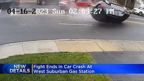 Berserk Female Argument Leads to Dramatic Car Flip