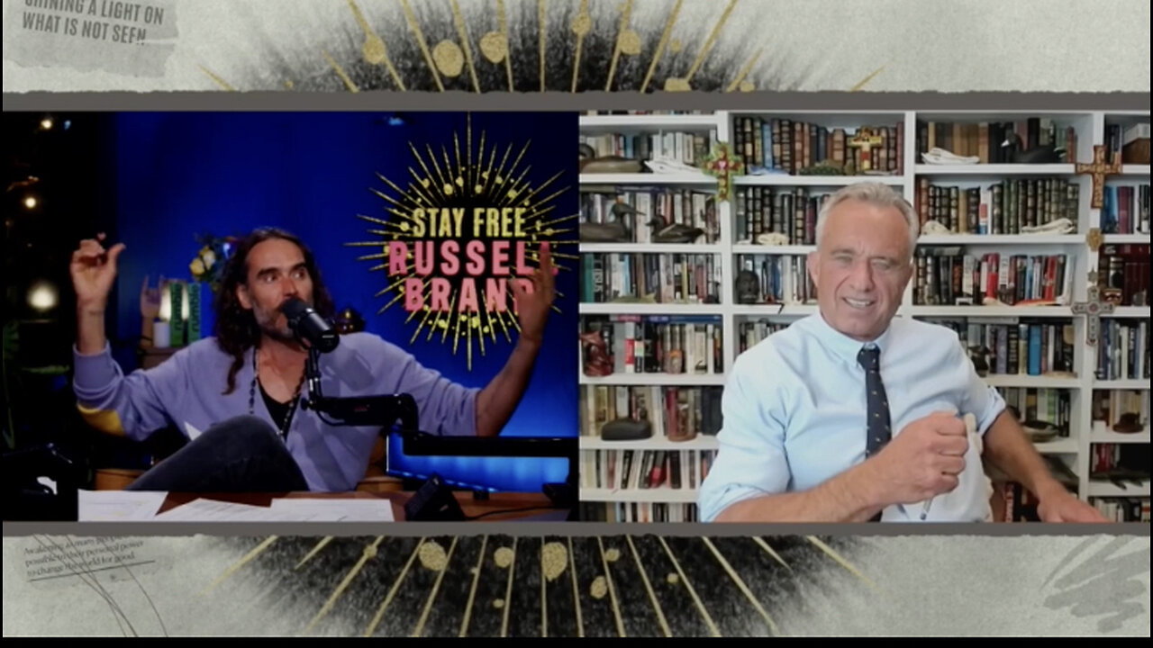 RFK Jr. and Russel Brand, Elections fraud, Covid, and Assassinations