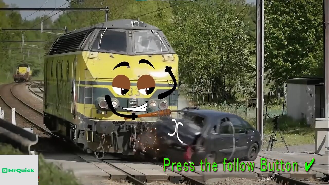 Monster Trains Crush Cars on Railroad tracks 2023 - mrquick12515
