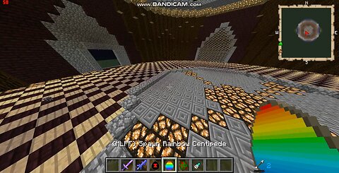 Minecraft mob battle black widow vs rainbow centipede