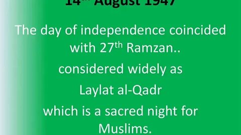 Pakistan Independence Day August 14, 2020