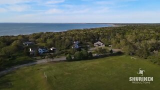 Drone Flight Over First Light Beach [4k Aerial] : Brewster, MA