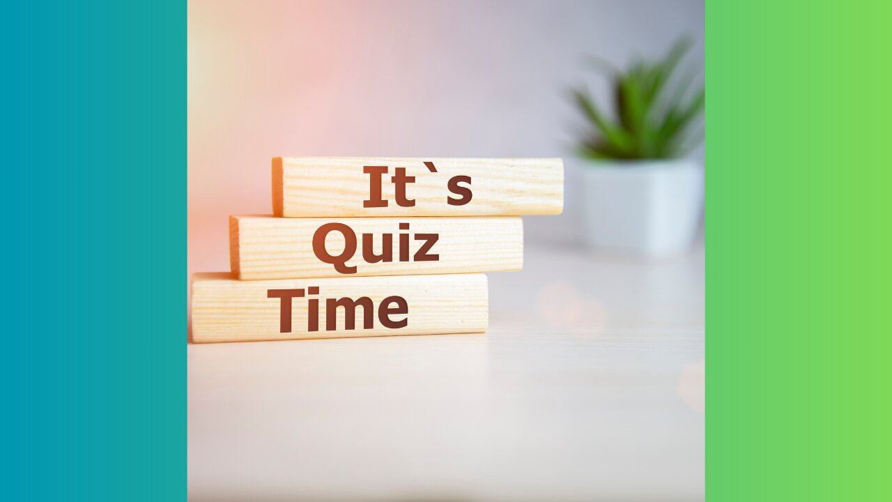 Knowledge quiz...Who knows, KNOWS!!*78