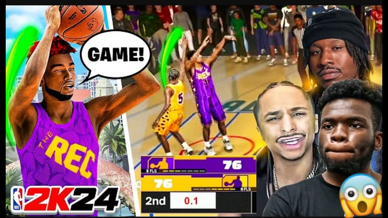 DoubleH vs Duke Dennis, Cheesaholic & ImDavisss in the 1st EVER Rec Gameplay of NBA2K24