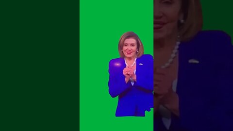 Green Screen –Nancy pelosi crazy hands