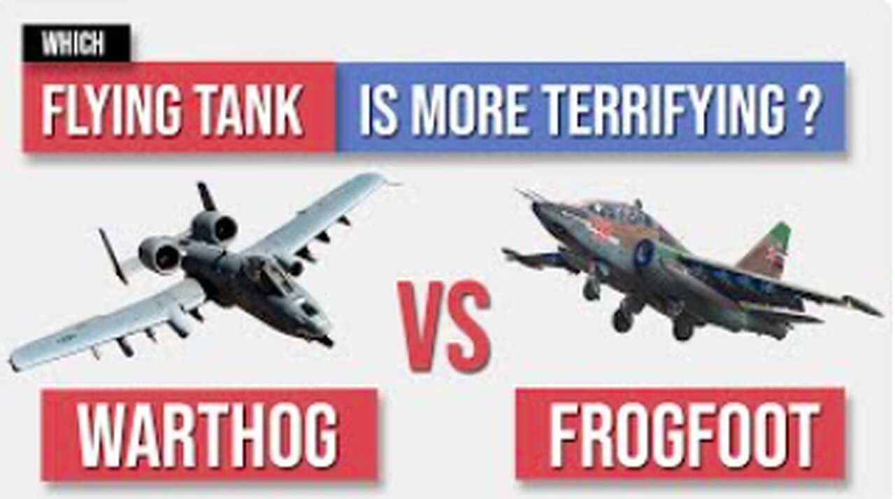 A10 Warthog vs SU25 Frogfoot - Flying Tank Comparison
