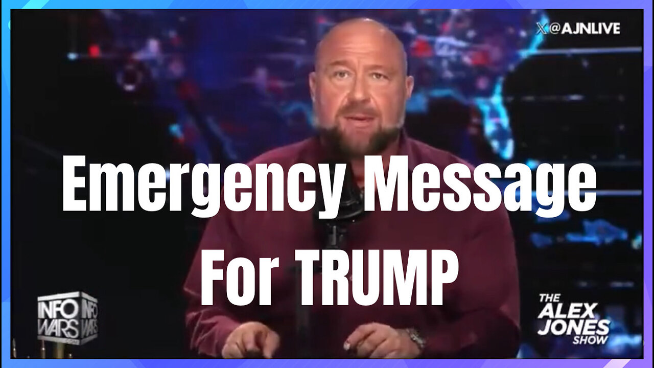 President Trump Receives Emergency Message From Alex Jones Concerning The Future Of Our Republic