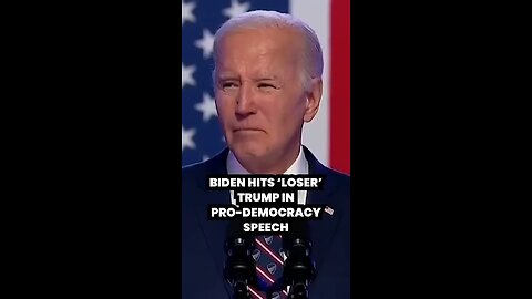 Biden hits loser drum