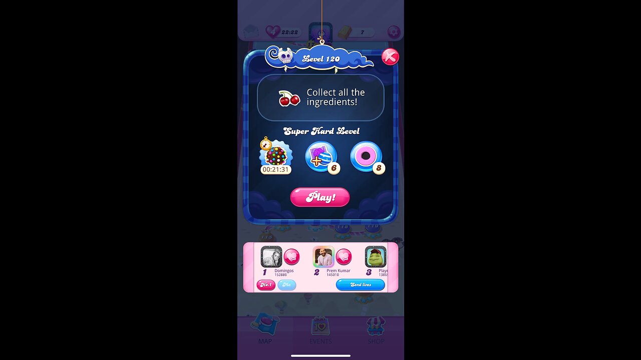 Candy Crush Saga Level 120