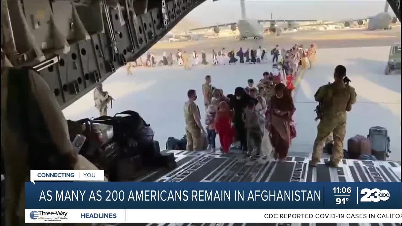 As man as 200 Americans remain in Afghanistan