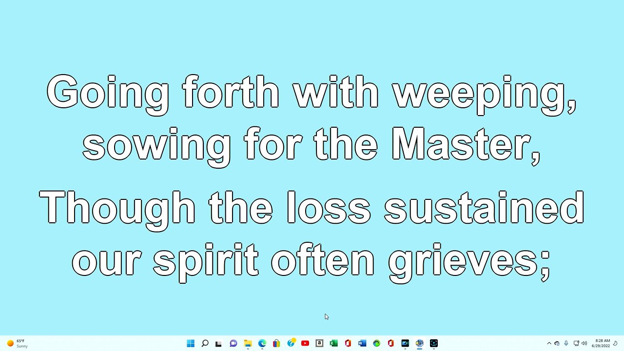Bringing in the Sheaves Verse 3