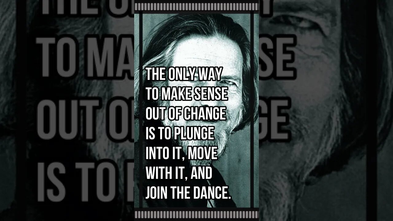 Alan W Watts Best Quote