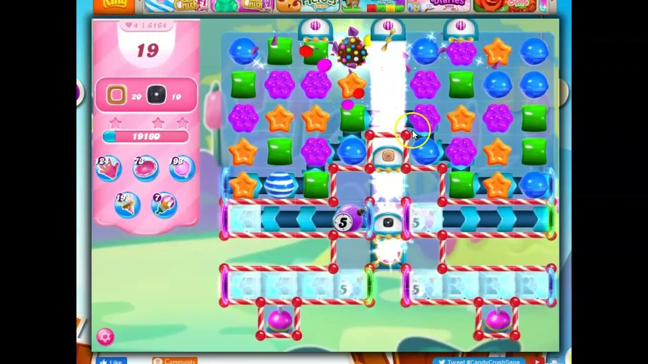 Candy Crush Level 6164 Talkthrough, 26 Moves 0 Boosters