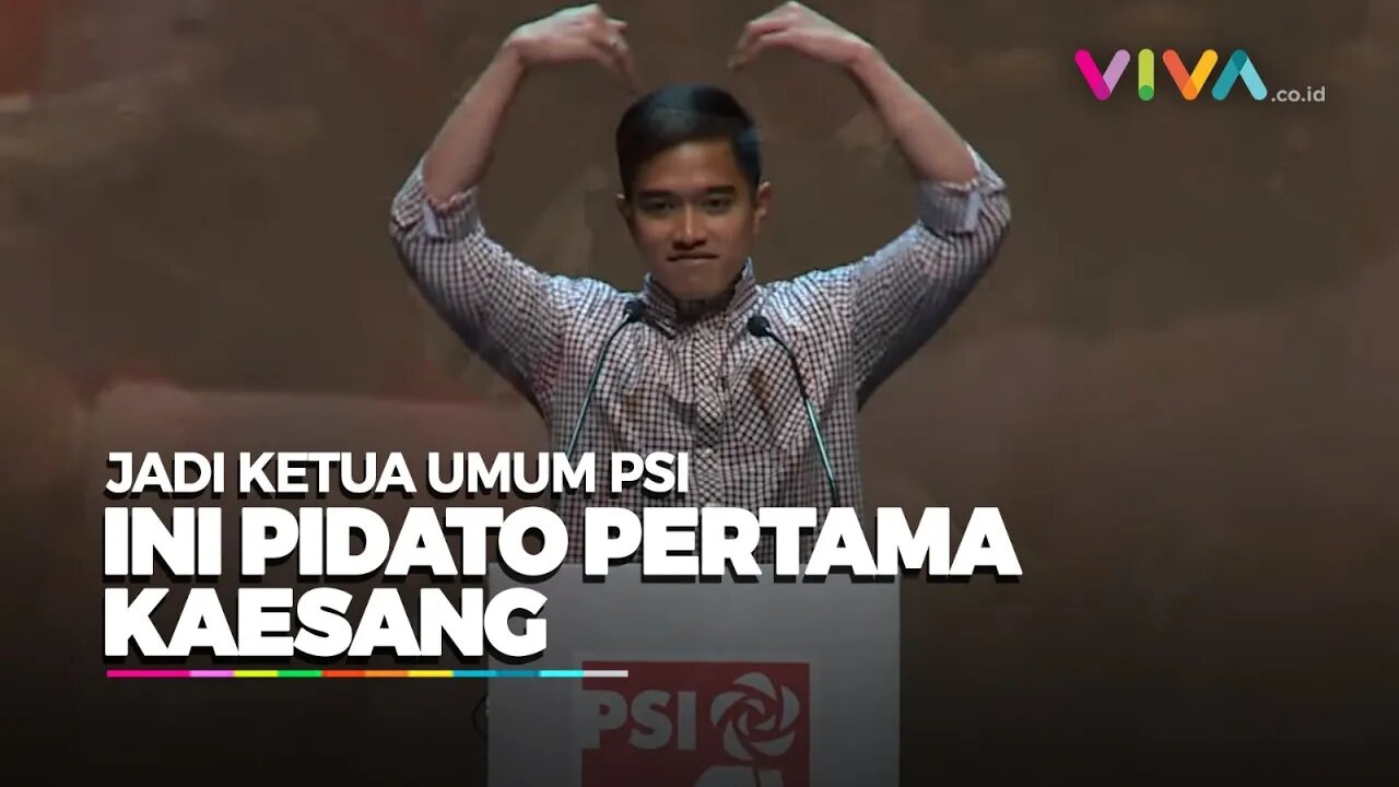 Gaya "Guyonan" Kaesang Saat Pidato Pertama Jadi Ketua Umum PSI