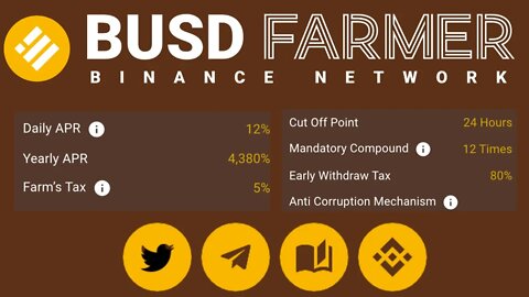 BUSD Farmer Dapp | Earn Up To 12% on BUSD | NEW Launch 29/07/2022