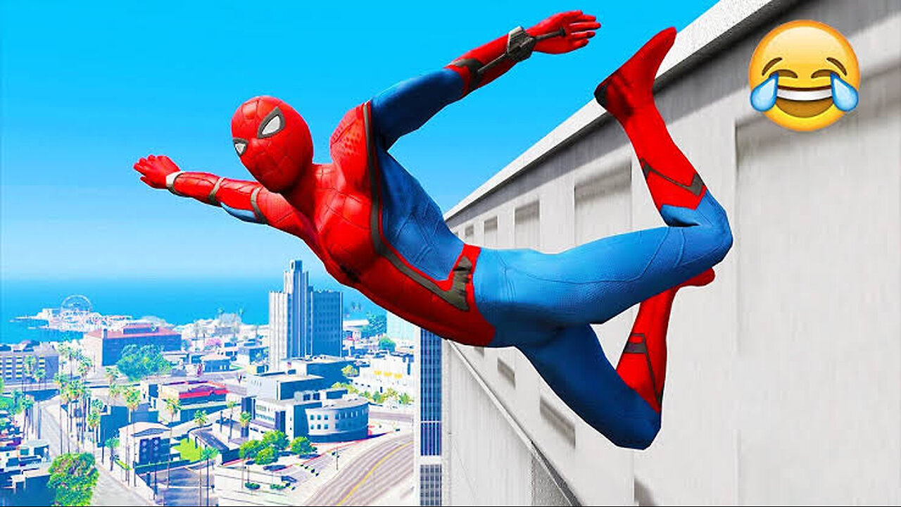 GTA 5 Epic Ragdolls_Spiderman Compilation