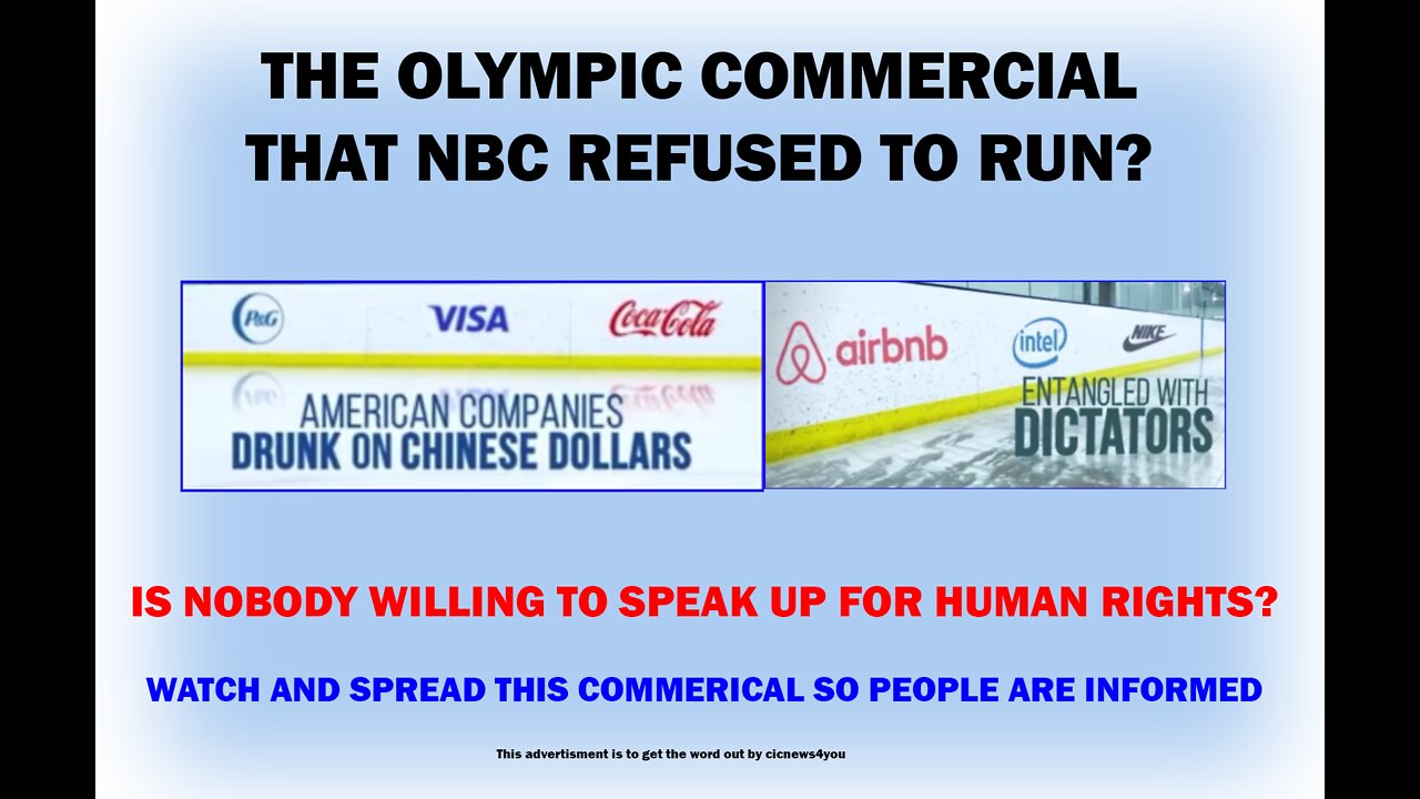 OLYMPIC AD THAT WOKE NBC WOULD NOT RUN