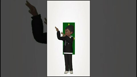 Vídeo de Animação - Avatar dançando na frente da bandeira do Distrito Federal #shorts