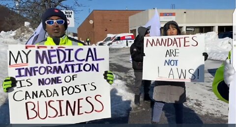 Suspended Canada Post workers begin protesting