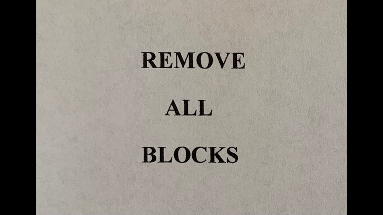 REMOVE Negative BLOCKS - Manifest