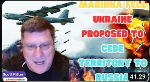 Scott Ritter: "Marinka fell, Ukraine proposed to cede territory to Russia"