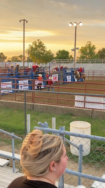 Saddle Bronc Ride at Rodeo