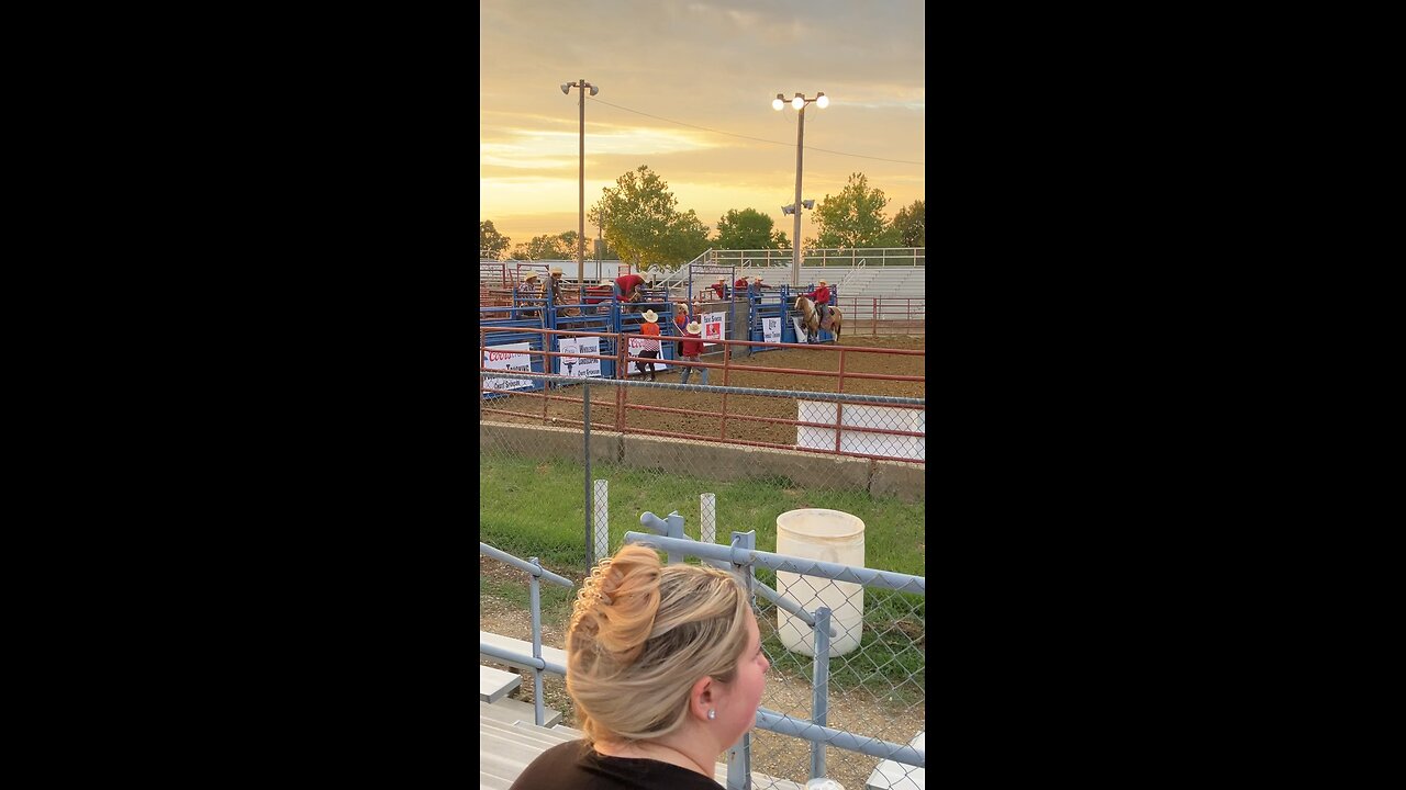 Saddle Bronc Ride at Rodeo