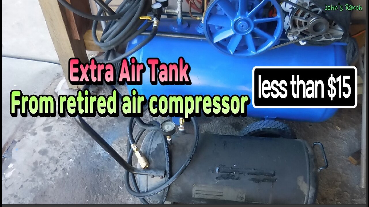 Air tank from retired air compressor for $15 👌👌👌