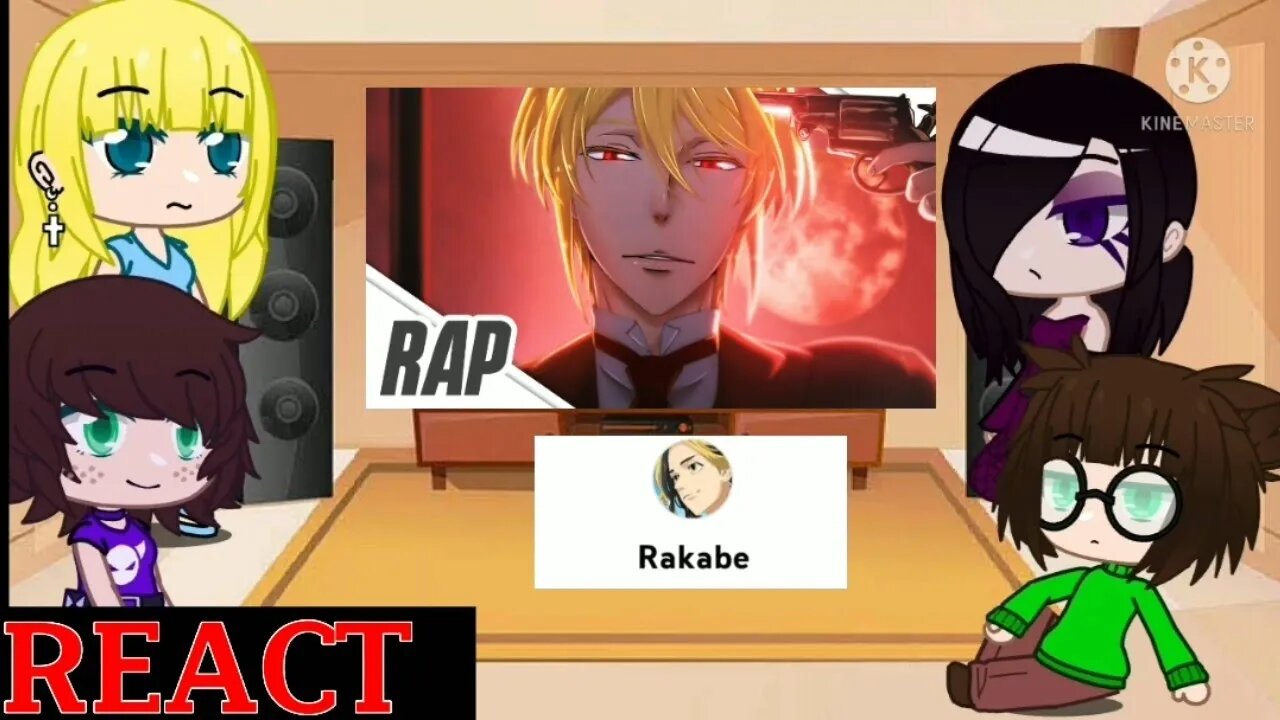 THL React ao Rap do Moriarty #gacha #reaction #rap