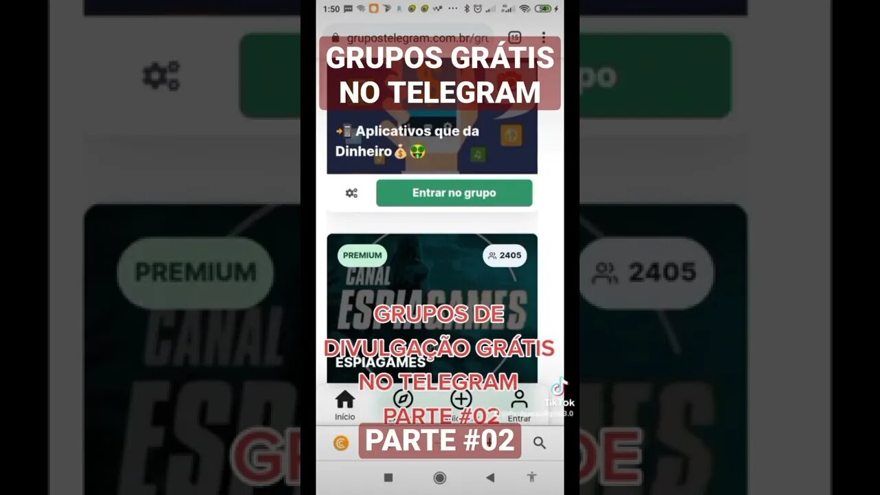 GRUPOS GRÁTIS NO TELEGRAM #02