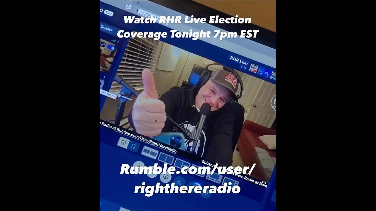 Watch Right Here Radio's Live Election Night Coverage Starting at 7pm EST!