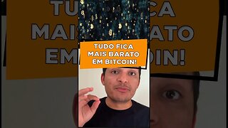 Tudo fica mais barato ao poupar em Bitcoins!