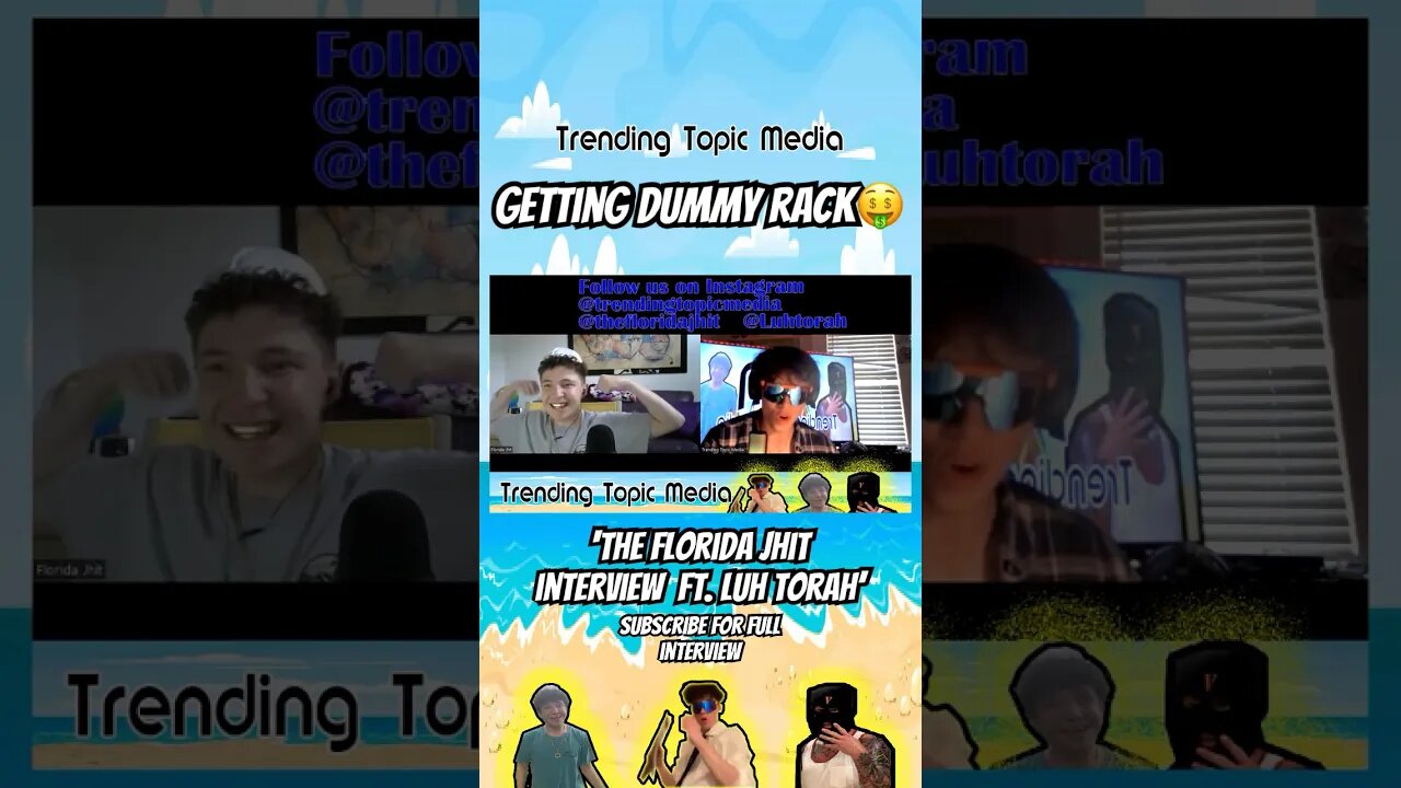 Getting DUMMY RACKZ #thefloridajhit #interviewshorts #floridarapper