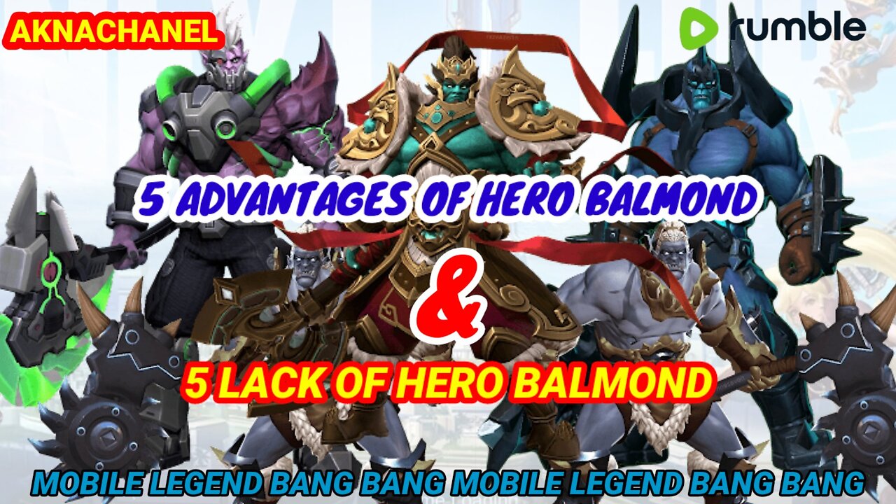 5 PROS AND CONS OF HERO BALMOND / MOBILE LEGEND BANG BANG