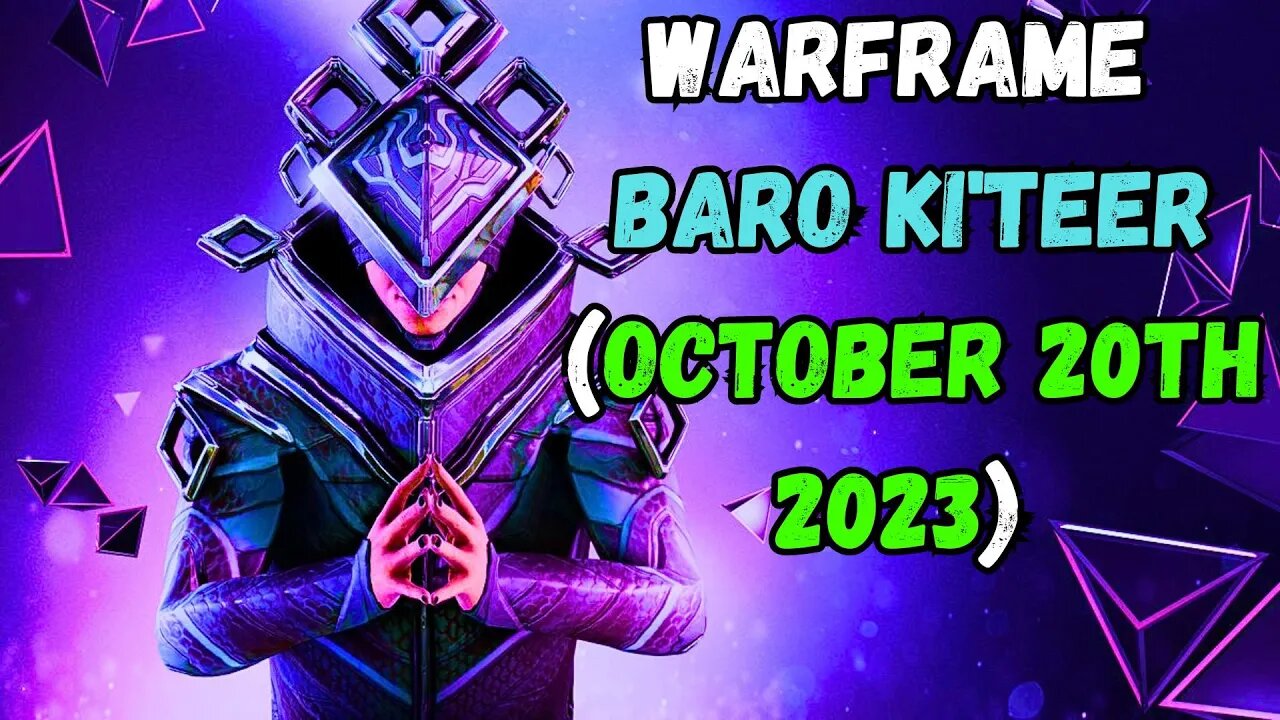 WARFRAME | BARO KI'TEER GOODS