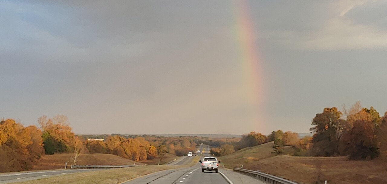 Port of Port Arthur, Rainbow over Talimena Drive