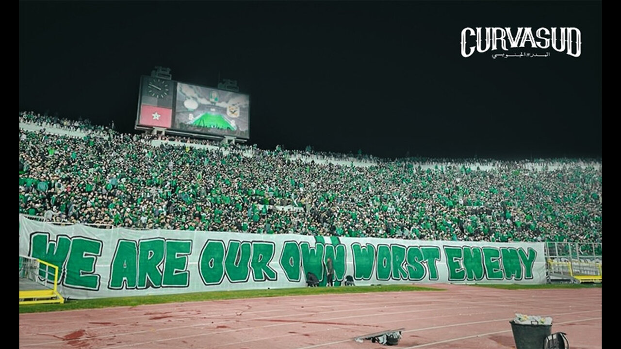 Incredible supporters of Raja Club Athletic from Morocco 🦅