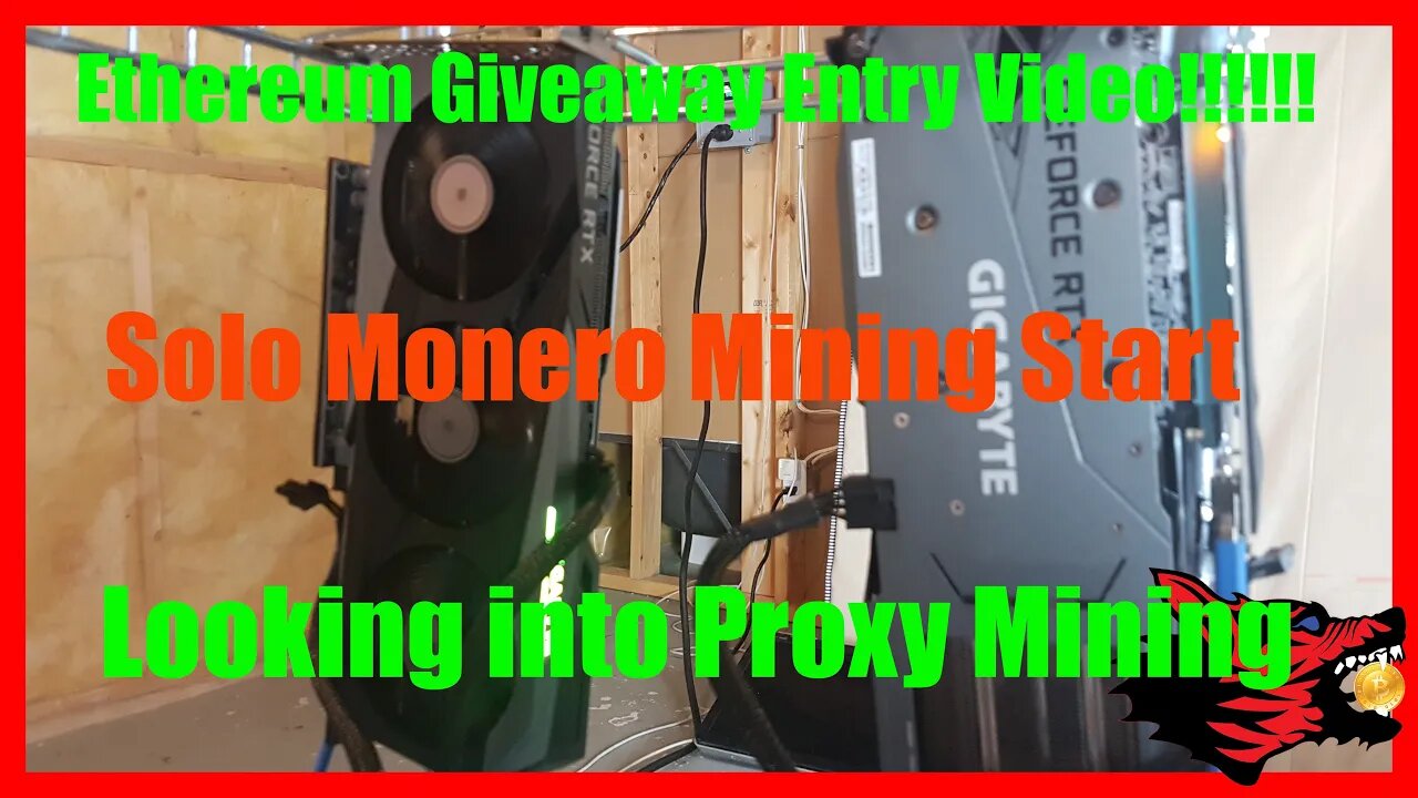 Ethereum Giveaway Entry / Solo Monero Mining Test / Thinking about trying a Proxy for Mining