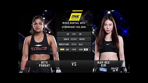 MMA fight Ritu phogat vs.Nam Hee kim____ woman's fight