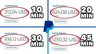 Segredo do PayPal Gera $1,00 Por Minuto no Automático Sem Limites (Ganhar Dinheiro Online)