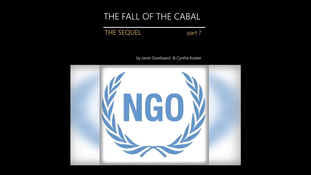 THE SEQUEL TO THE FALL OF THE CABAL - PART 7, PHILANTHROPY OR MONEY LAUNDERING?