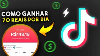 NÃO PERCA TEMPO! Como ganhar 70 reais com APP TIKTOK